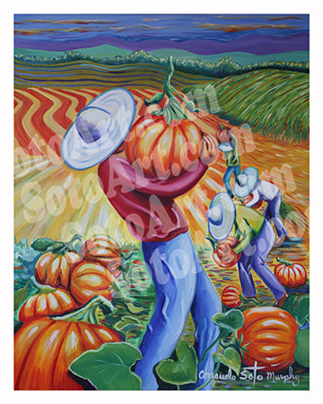 Carrying Pumpkins