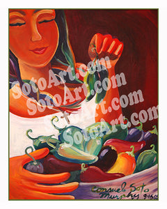Girl With Peppers