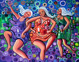 Dancing Women -Klimt style